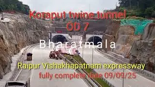Koraput tunnel OD 07, Raipur Vishakhapatnam expressway, near on completion