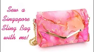Sew Singapore Sling Bag together with me! A bag sewing DIY tutorial sew along and help.