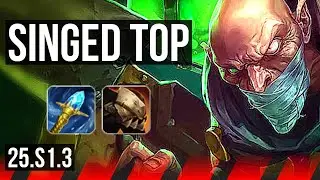 SINGED vs AKALI (TOP) | 500+ games | KR Master | 25.S1.3