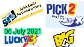 Saint Lucia National Lottery Pick 2/Lucky 3/Big 4 Best Number for ( 06 July 2021 ) just try