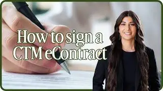 How to Sign a Contract in CTM eContracts Tutorial