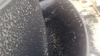 DIRTY RESTAURANT KITCHEN HOOD AND FAN