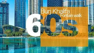 Burj Khalifa Fountain view #Dubai Mall | #iexperience