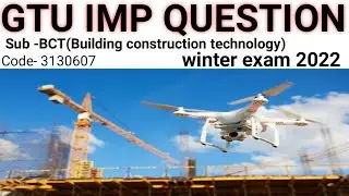 GTU imp questions BCT | Building Construction Technology imp | gtu exam Civil engineering