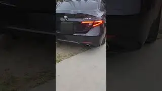 2018 Alfa Romeo Giulia 2.0 muffler/resonator delete cold start