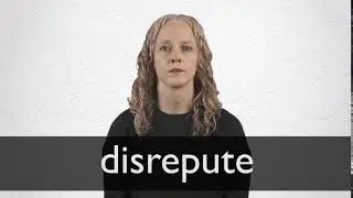 How to pronounce DISREPUTE in British English