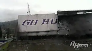 Husky Stadium Roof Demolition