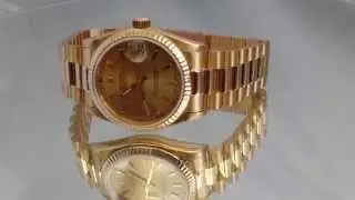 Rolex 68278 18k gold midsize presidential