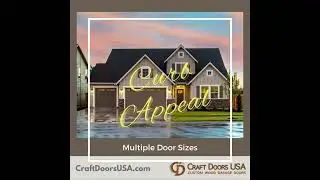 Curb Appeal - Our Wooden Garage Doors Come In Multiple Sizes.
