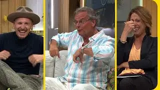 Skrattfest när Steffo bjuder på ”dans” i studion | Nyhetsmorgon | TV4 & TV4 Play