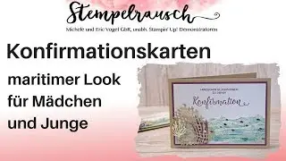 🐟 Konfirmationskarten maritimer Look für Mädchen und Jungs