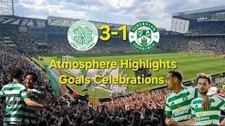 Celtic 3-1 Hibs | Electric Atmosphere Highlights & Goals | Taunt Rangers