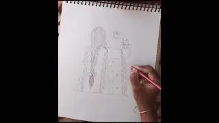 Drawing #girl Look #Love in simplicity ❤️❤️ #artbyekta