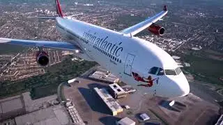 Virgin Atlantic Flight 024 Landing Animation