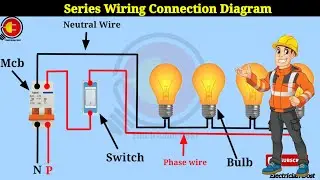 1 Switch 4 Bulb Light Connection || Series Connection || Electrician Dost ||