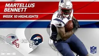 Back in New England: Martellus Bennett Highlights | Patriots vs. Broncos | Wk 10 Player Highlights