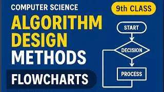 Algorithm Design Methods + Flowcharts | Part 1 | 9th Class Computer Science Chapter 7 | Thinkode