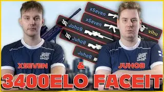 CS2 JUHOB & XSEVEN DOMINOI 3400 ELO FACEIT!!! | Juho POV