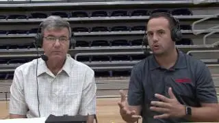 2016 Wingate Volleyball - Lincoln Memorial postgame with head coach Shelton Collier