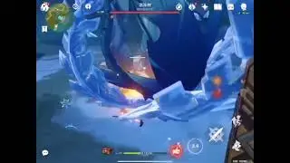 Yoimiya vs Cryo Regisvine Gameplay - Genshin Impact Leak 1.7/2,0