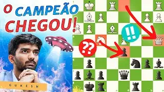GUKESH SEGUE ASSUSTADOR!!!!!!