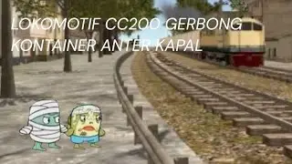 LOKOMOTIF CC200 GERBONG KONTAINER ANTER KAPAL @daop3553 #JJPKAE #SHORTS #FUNNY