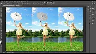 Umbrella Color Cinematic Transformation In Adobe Photoshop Cc 2020 || PS Awesome Tutorials