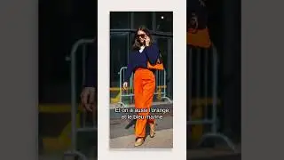 🍊7 couleurs avec de l&rsquo;orange pour une tenue &eacute;l&eacute;gante et facile &agrave; r&eacute;aliser #conseilenimage