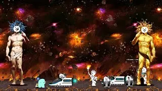 The Battle Cats - Cat God VS Golden Cat God