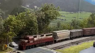 Running the Vauces Turn from the Chillicothe yard on my N scale layout 