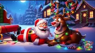 🎅🦌 Santa vs. The Reindeer | A Silent Holiday Comedy ❄️🎁#Santa #FunnyAnimation # Christmas