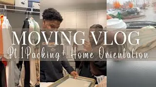 HOUSE TO HOME: MOVING VLOG PT 1 ‼️ | ORIENTATION | PACKING | TARGET | NEW CONSTRUCTION HOME | 📦