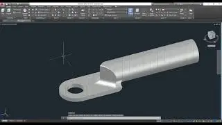 AutoCAD 3D, how to drawing cable lug, 50mm2