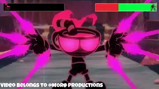 Nightmare Cuphead vs. Devil with Healthbars.