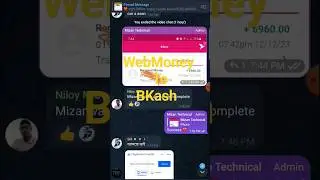 Webmoney to BKash #webmoney #payment #bkash #adsterra