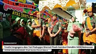 Pisah Sambut Penuh Makna, Dandim 1408/Makassar Disambut dengan Adat Bugis-Makassar