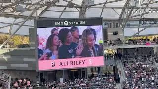Angel City FC’s defender and first ever captain Ali Riley retirement ceremony. Full Video 