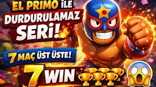 El Primo ile DURDURULAMAZ SERİ! 🔥 | Üst Üste 7 Maç Kazandım (Brawl Stars)