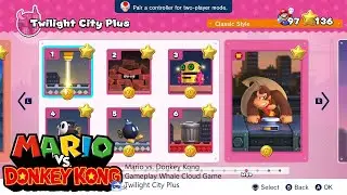 Mario vs. Donkey Kong - Gameplay Twilight City Plus Whale Cloud Game