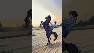 HORSE ANIME🤩 | HORSE RIDING🐎 | #shorts #horse #anime #horselover #horseenthusiast #horselife