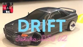 3Racing Sakura D5S V2 at home made rc drift track