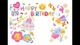 Happy birthday. Projector background 