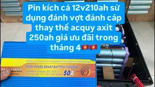 Pin k&iacute;ch c&aacute; gi&aacute; rẻ 12v210ah thay thế cho acquy axit 250ah trọng lượng chỉ 18kg