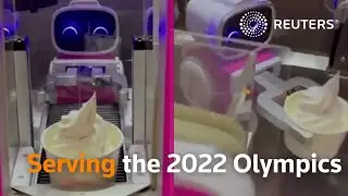 Robots help with social distancing at the Beijing Winter Olympics