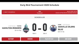 Oakville Oilers vs. Hamilton Ironmen