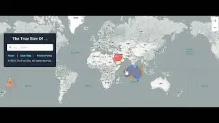 The real size of these countries!  這些國家的真正大小