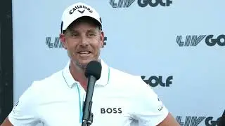 Henrik Stenson and Patrick Reed Saturday Day 2 Flash Interview 2022 LIV Golf Bedminster