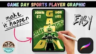How to Use Procreate for Beginners | Step-by-Step Football Player Poster Design