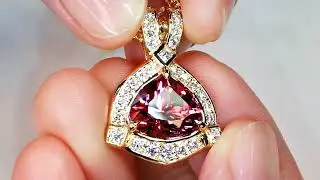 Neon Vibrant Tourmaline Necklace at 5.17 carats by Kat Florence KF08124