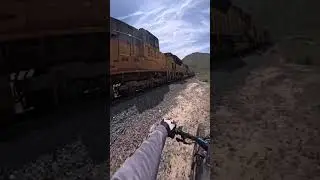 MOUNTAIN BIKE VS TRAIN RACE! Who will win?  #rideon909